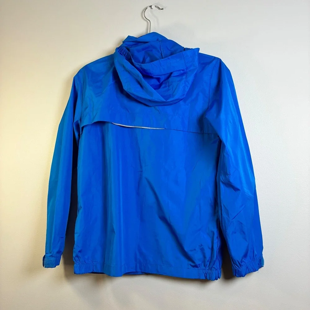 Stormtech Performance Rain Jacket‎ Lightweight Hooded Reflective Blue YL/JG